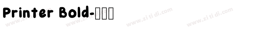 Printer Bold字体转换